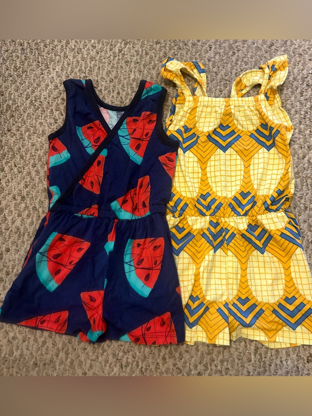 Tea Collection: Pair of Girls’ Rompers - Size 6